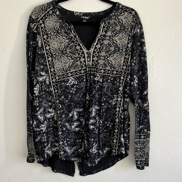 Lucky Brand Tops - Lucky Brand Boho Long Sleeve Top Large